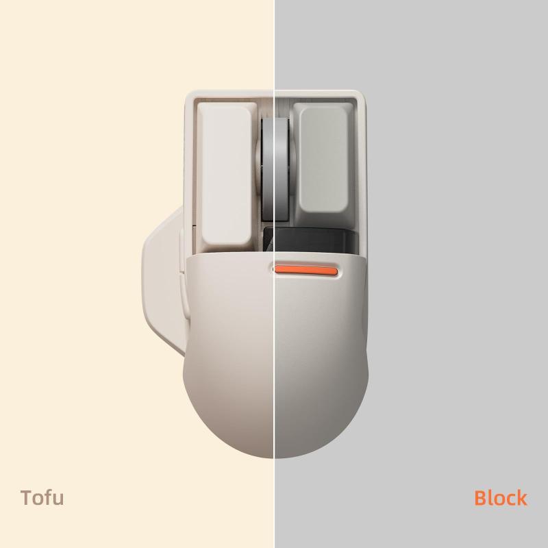 Mouse Sem Fio Lofree Touch PBT - 4000 DPI - Recarregável - Branco